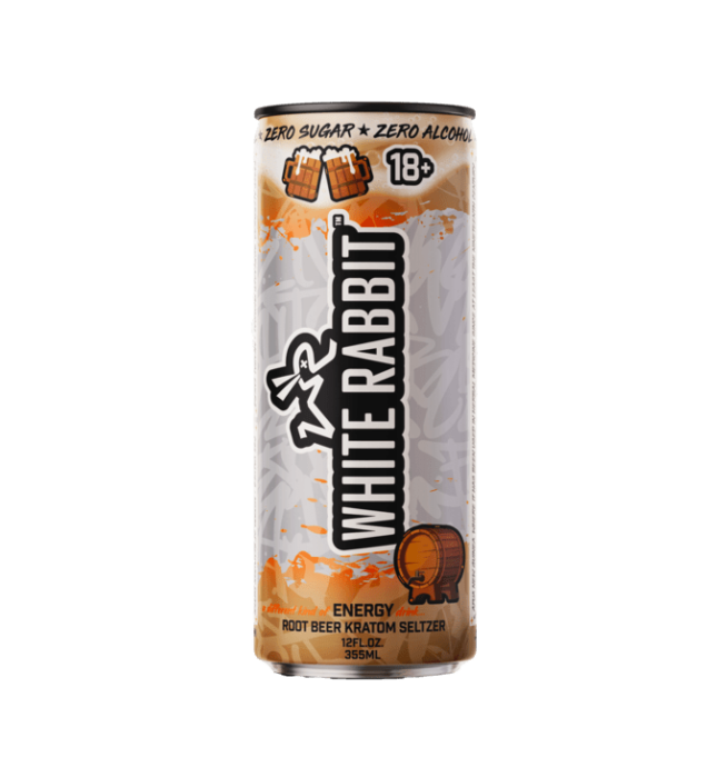 White Rabbit Kratom Seltzer - Root Beer