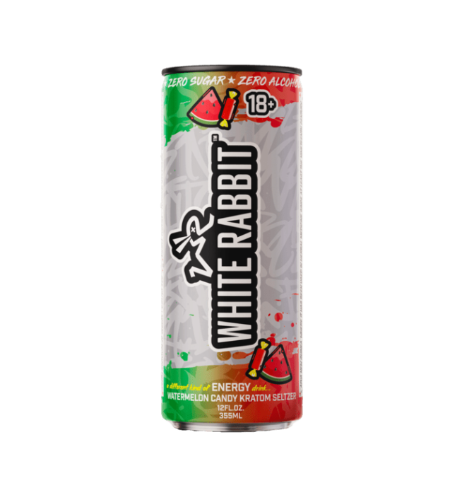 White Rabbit Kratom Seltzer - Watermelon Candy