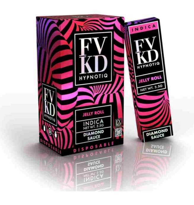 FVKD Hypnotiq Diamond Sauce Disposable 3.5g – Jelly Roll (Indica)