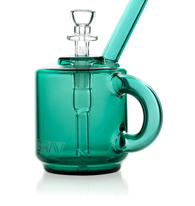 GRAV® Coffee Mug Pocket Bubbler – Lake Green