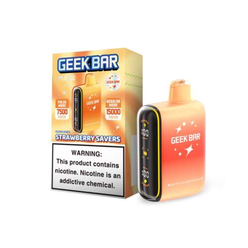 Geek Bar Pulse Disposable – Strawberry Savers (Savers Edition)
