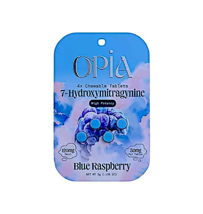 Opia 7OH Tablets 4 count - Blue Raspberry