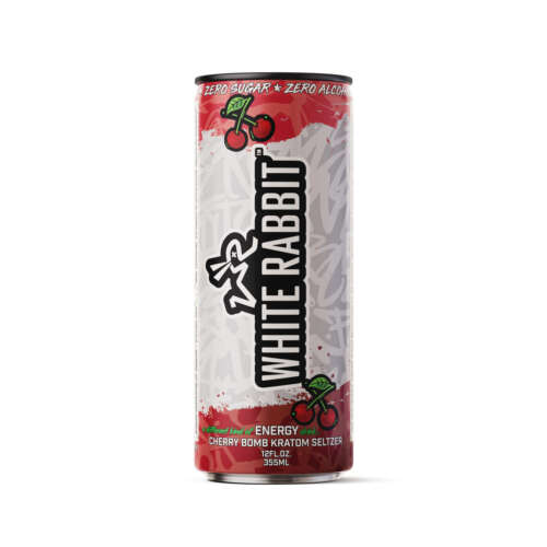 White Rabbit Cherry Bomb Kratom Seltzer