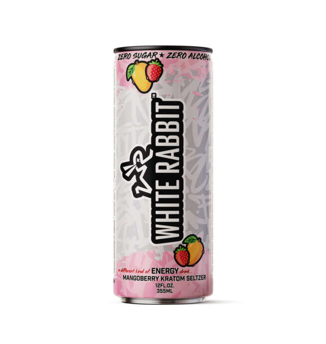 White Rabbit MangoBerry Kratom Seltzer