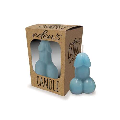 Eden's Penis Candle - Blue - Vanilla