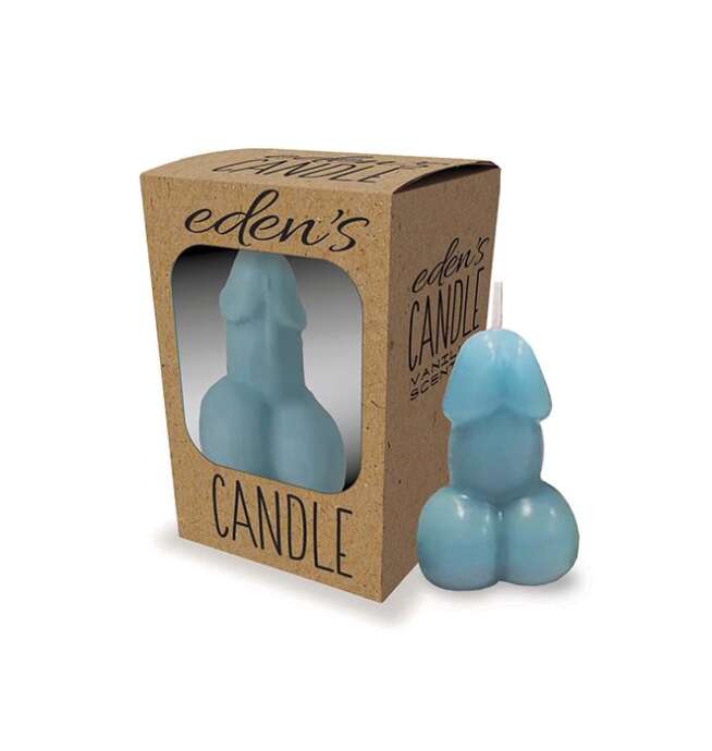 Eden's Penis Candle - Blue - Vanilla
