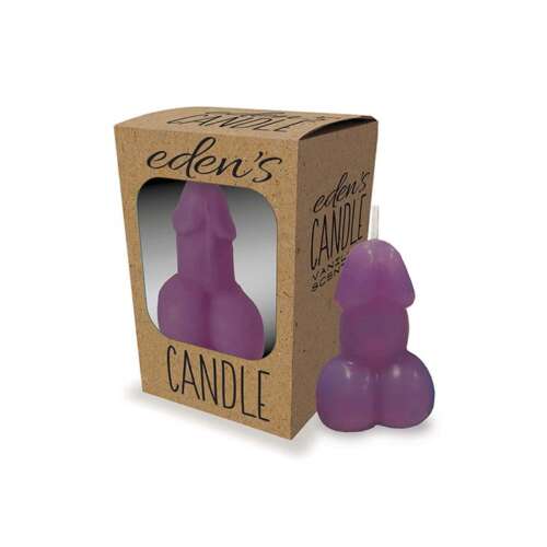 Eden's Penis Candle - Purple - Vanilla
