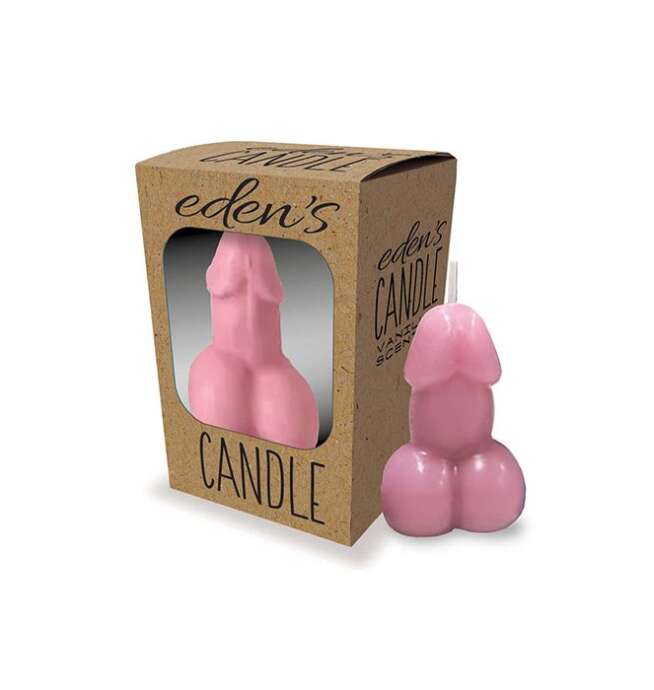 Eden's Penis Candle - Rose - Vanilla