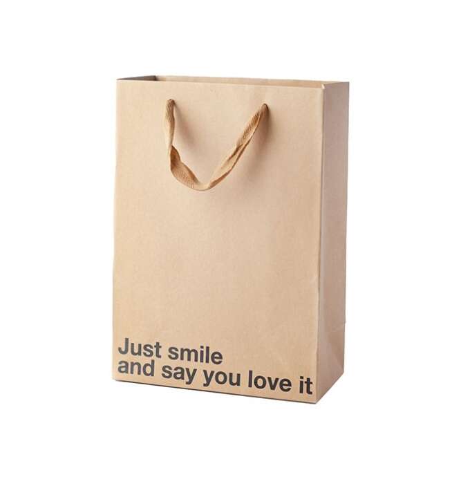 Just Smile and Say You Love It Gift Bag