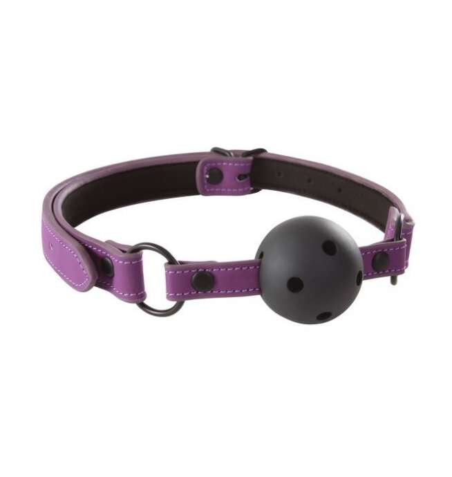 Lust Bondage Ball Gag - Purple - Image 2