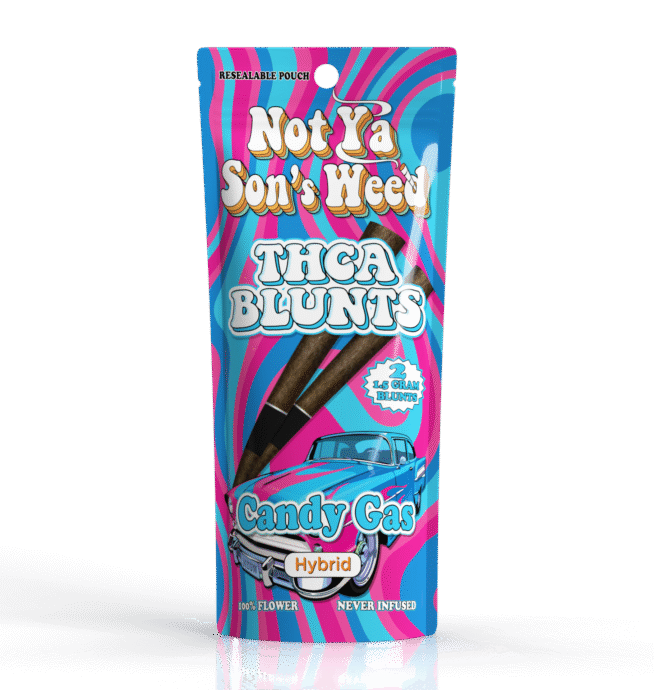 Not Ya Son’s Weed THCA 1.5 Gram Blunts 2ct – Candy Gas (Hybrid)