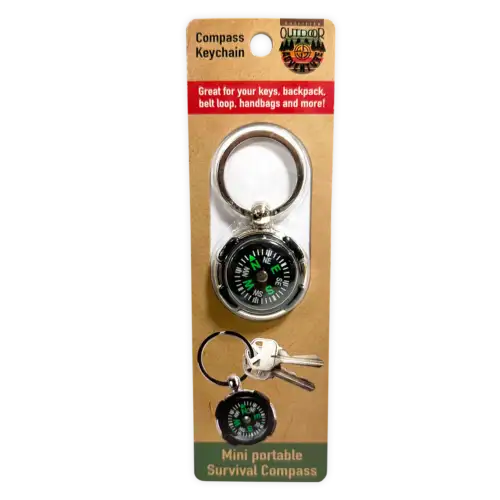 Outdoor Adventures Compass Keychain
