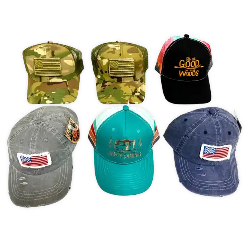 Outdoor Adventures Patriotic Baseball Caps
