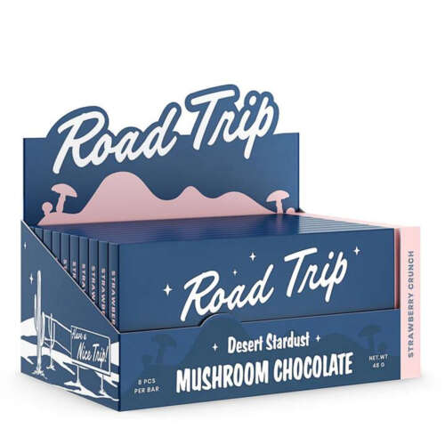Road Trip Desert Stardust Magic Mushroom Chocolate Bar – Strawberry Crunch