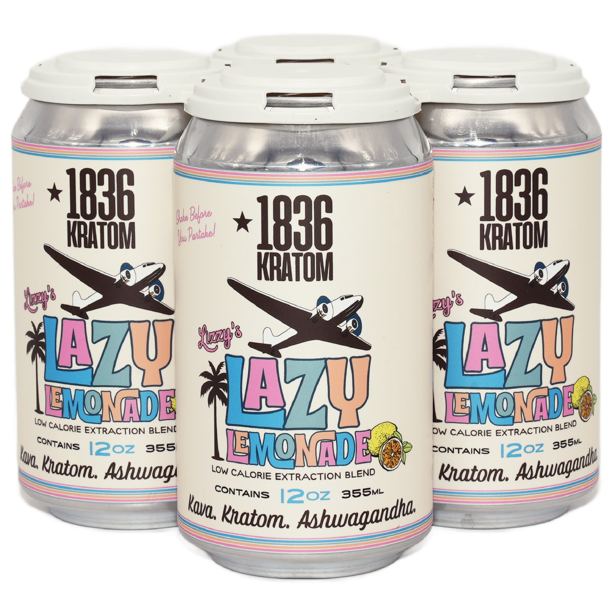 Steding & Sons | 1836 Kratom | Lazy Lemonade | 12oz Can