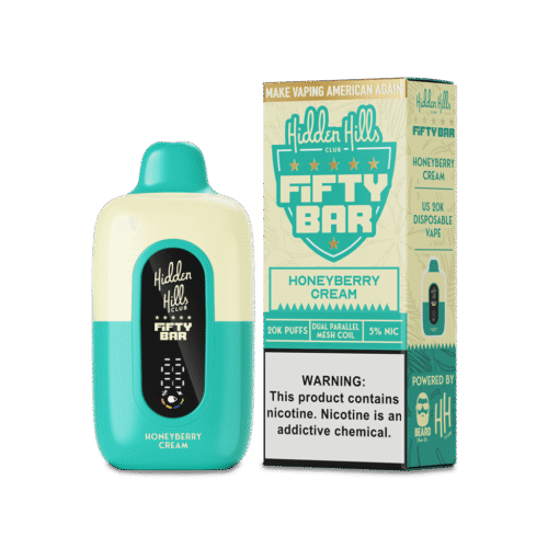 Fifty Bar x Hidden Hills 20k Disposable – Honeyberry Cream