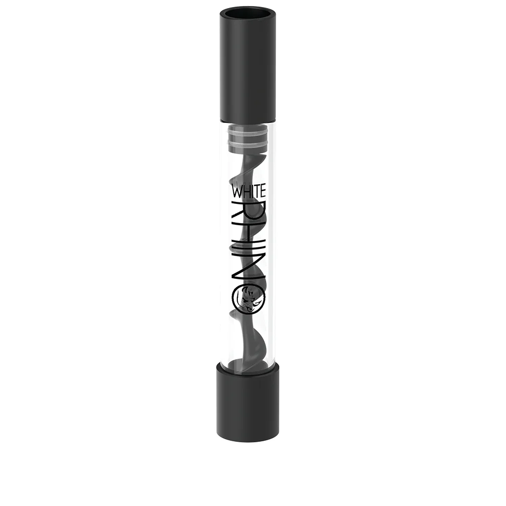 White Rhino Twisty Glass Blunt Hand Pipes