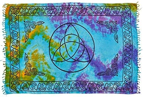 Triquetra Tie Dye Altar Cloth / Sarong