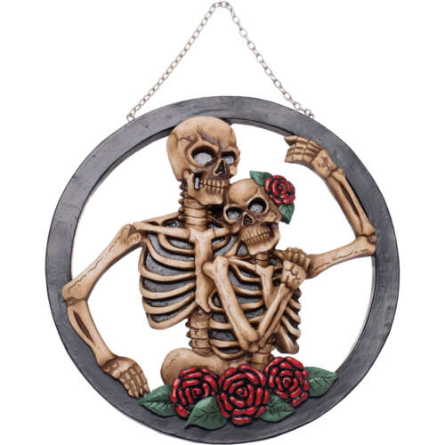 8.2in Skeleton Lovers Wall-Hanging