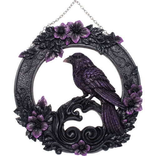 8.4in Black Crow Wall-Hanging