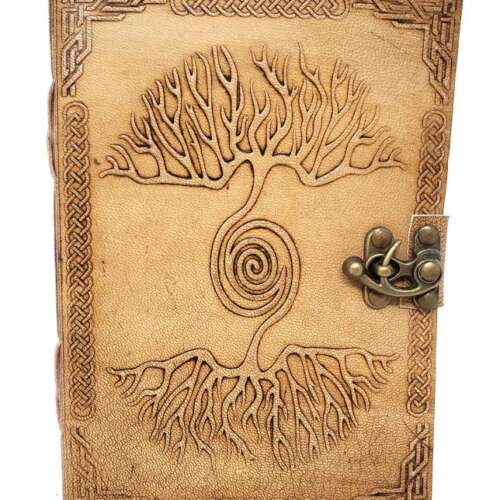 Double Tree Leather Journal 5x7" with Latch Closure