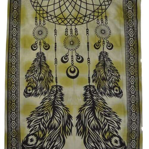 Dream Catcher Tapestry 72" x 108" Green/Black