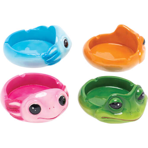 Frog & Axolotl Polystone Ashtrays