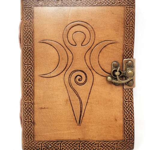 Goddess of Earth Leather Journal 5x7" with Latch Closure