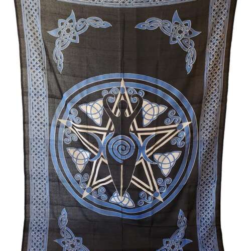 Goddess of Earth Tapestry 72"x108 - Blue/Black
