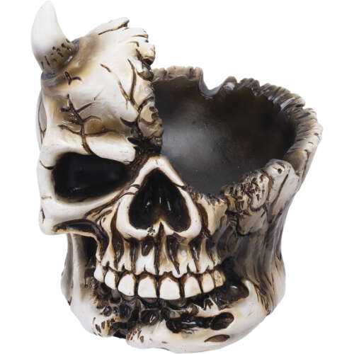 Half Skull Ashtray (5in X 5in X 5in)