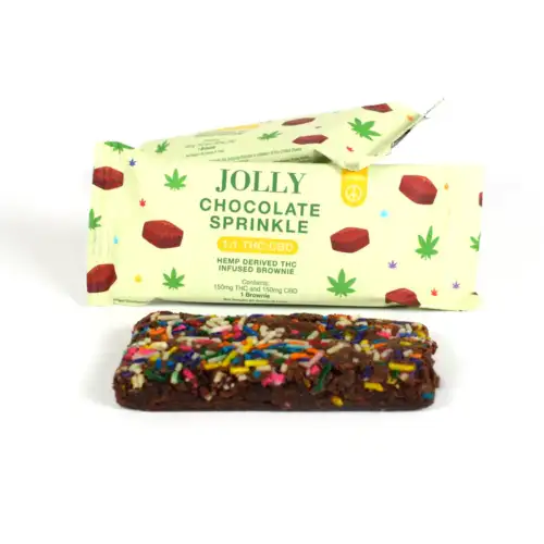 JOLLY 1:1 THC:CBD - Chocolate Sprinkle Brownie - 150mg