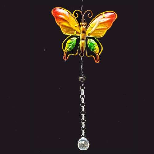 Large Colorful Butterfly Suncatcher (6"W x 15"L)