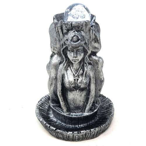 Maiden, Mother, Crone LED Crystal Ball Sphere Holder (4"D x 5.5"H)