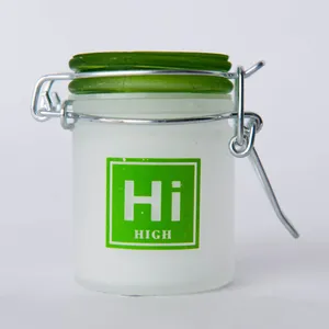 Mini Stash Jar - Frosted "Hi" Periodic Symbol