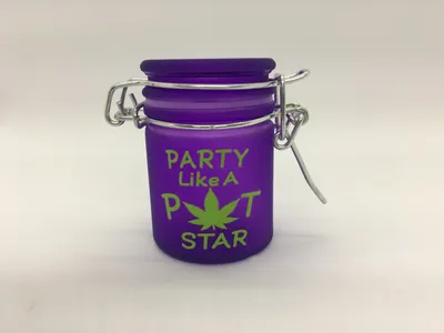 Mini Stash Jar - Purple Frosted - Party Like A Pot Star