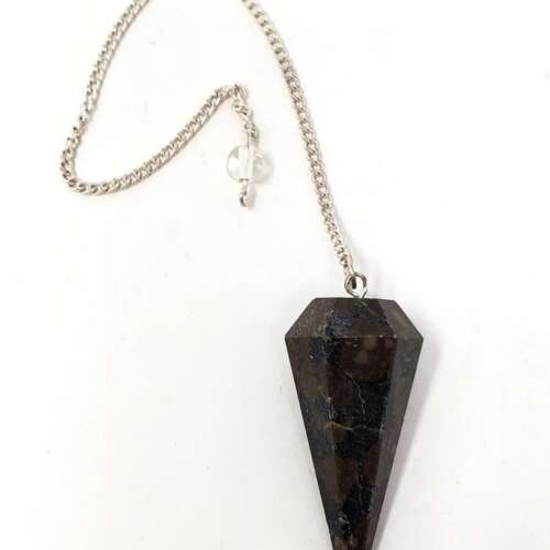 Scapolite Gemstone Pendulum with Chain