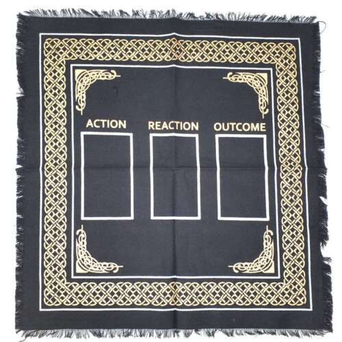 Tarot Card Altar Cloth For Beginners with Fringe - 18" x 18"