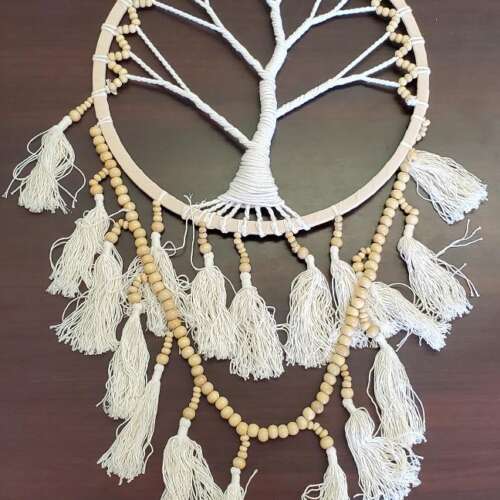 Tree of Life Dream Macramé Catcher 16"+ Diameter - 36"H