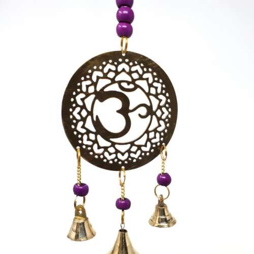 Violet Chakra (Crown Chakra) Brass Windchime 11" High