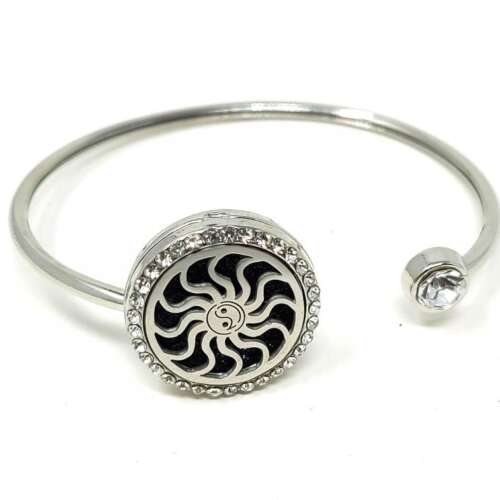 Yin Yang Sun Design Bracelet with Aromatherapy Diffuser