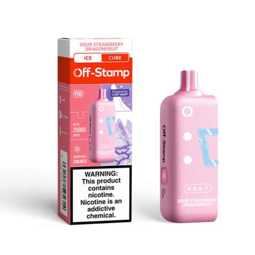 Off-Stamp X-Cube 25K Ice Cube Pod – Sour Strawberry Dragonfruit