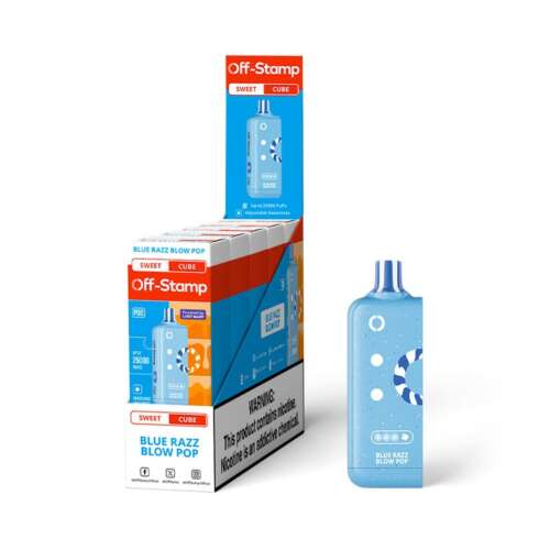 Off-Stamp X-Cube 25K Sweet Pod - Popping Blue Razz (Blue Razz Blow Pop)