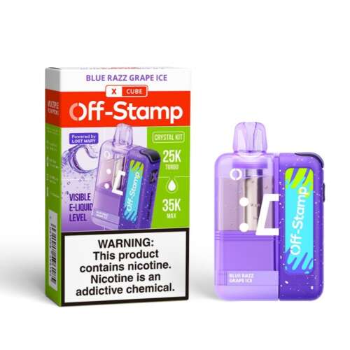 Off-Stamp X-Cube Crystal Kit – Blue Razz Grape Ice