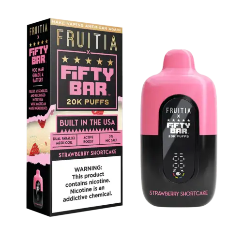 Fruitia X Fifty Bar 20k – Strawberry Shortcake