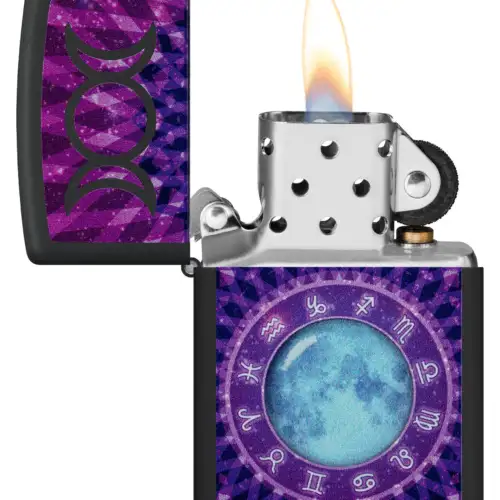 Zippo Glowing Zodiac Design
