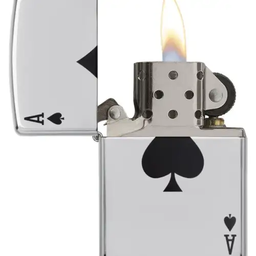 Zippo Simple Spade Design (Lucky Ace)