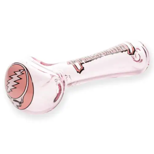 Grateful Dead x GEAR Premium® 4.5" Pink Steal Your Face Spoon Hand Pipe