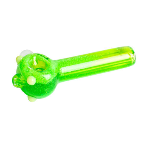 Red Eye Glass 4.5" Sparkle Liquid Hand Pipe