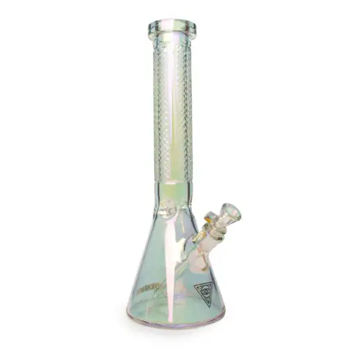 Red Eye Tek® 15" 7mm Thick Terminator Traditions Series Facetted Quarter Pattern Water Pipe