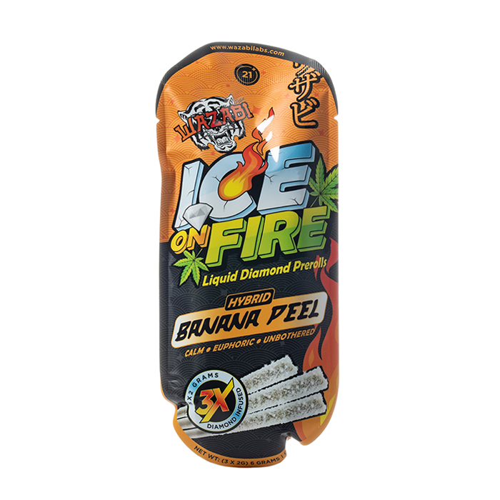 Wazabi Exotics THCA Ice On Fire Liquid Diamond Pre Rolls 3pk - Image 6